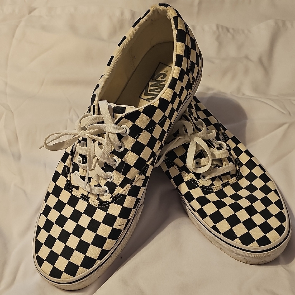 Vans Black and White Checkered Shoes